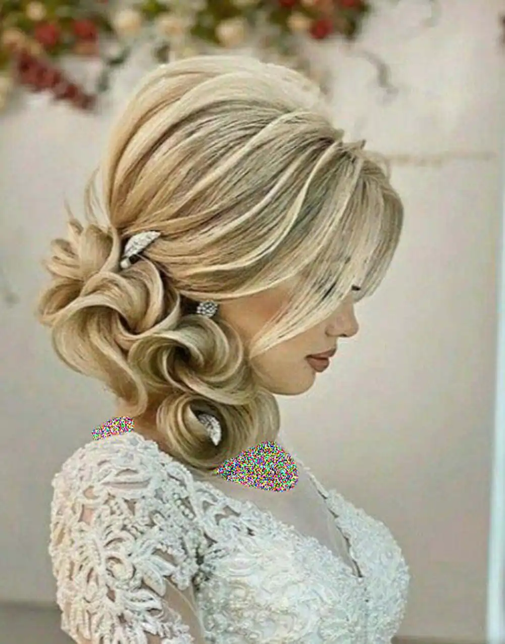 شینیون موی بلند بسته