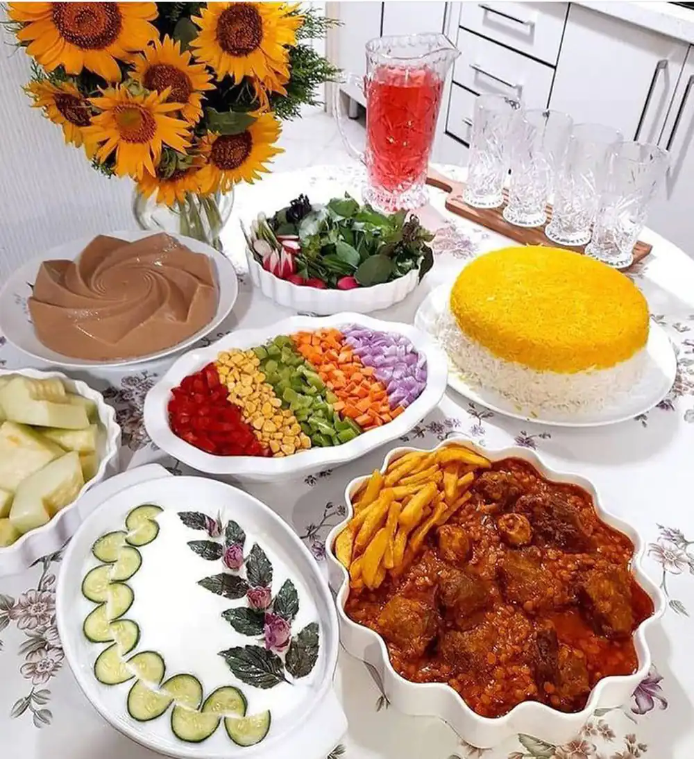 سفره آرایی غذا