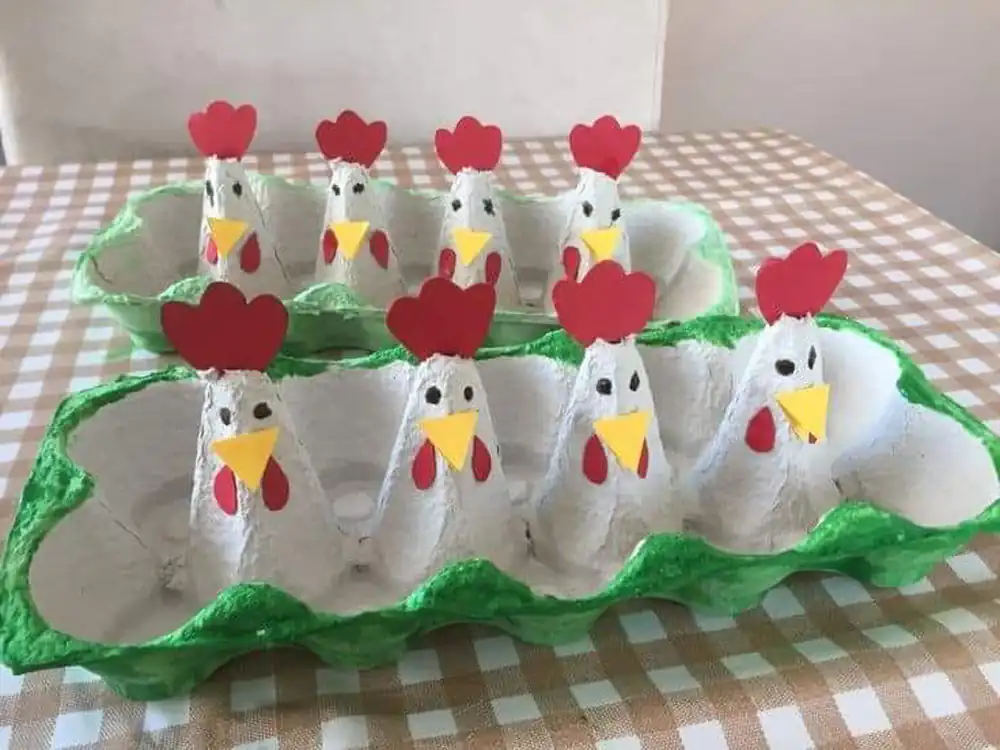 کاردستی با شانه تخم مرغ