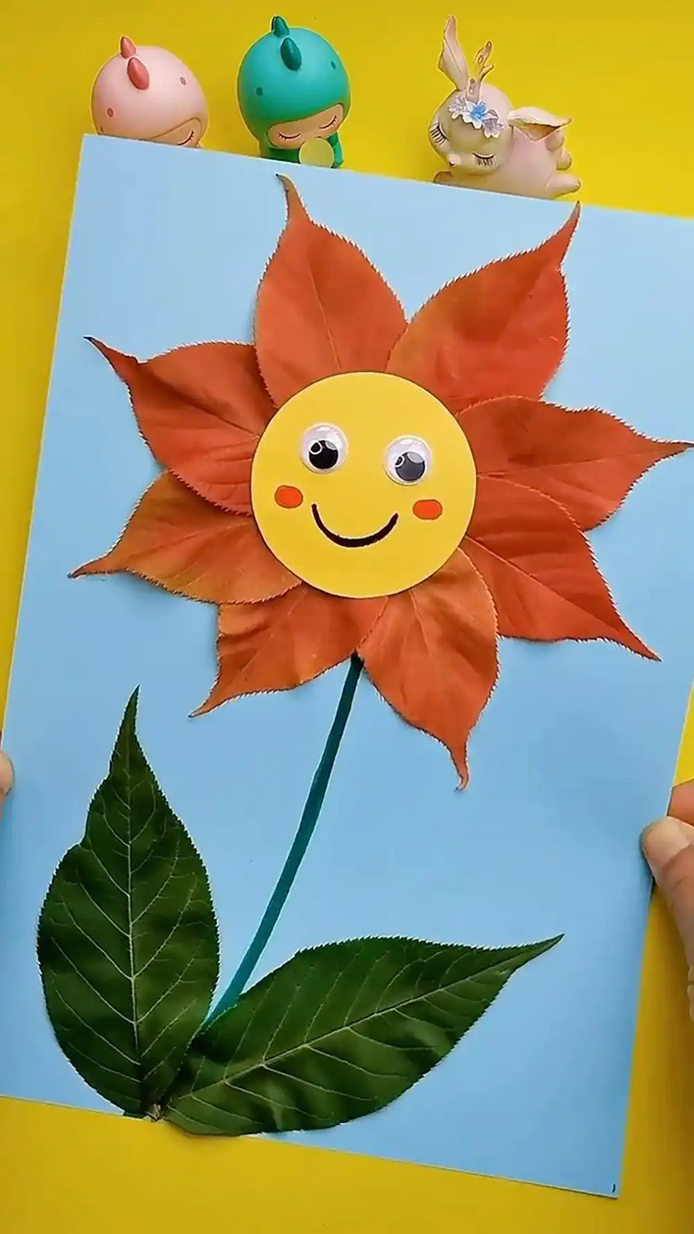 ایده کاردستی با برگ