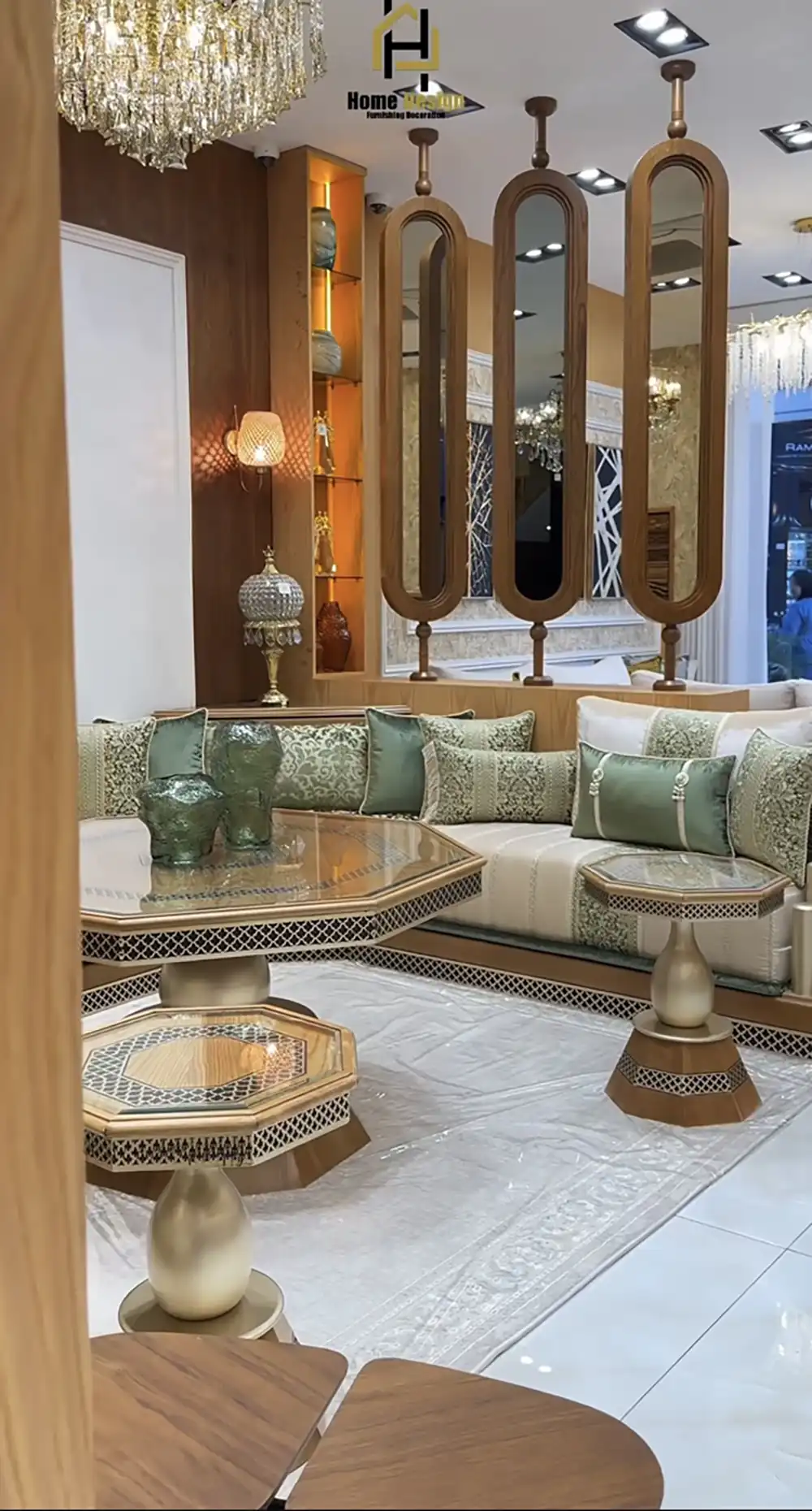 چیدمان پذیرایی لوکس