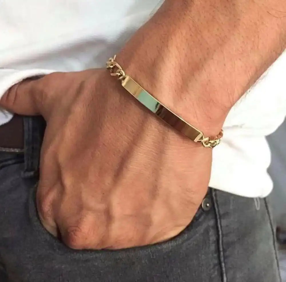 دستبند طلا مردانه