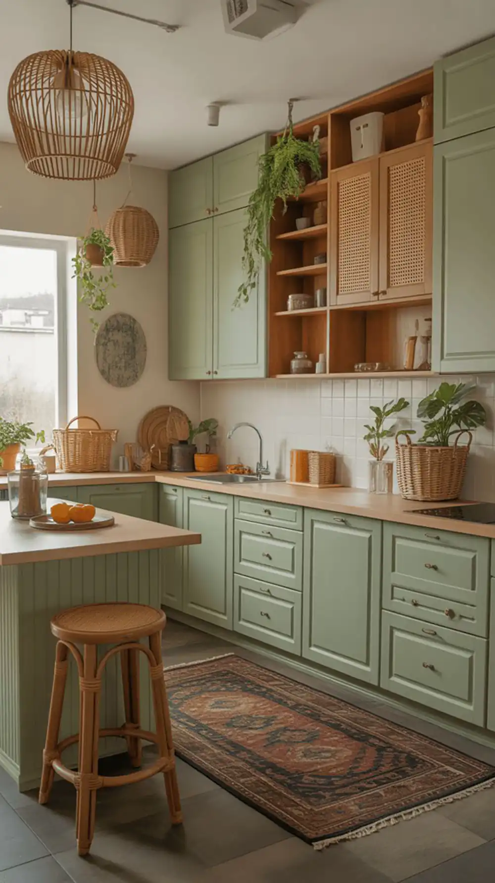 کابینت سبز زیتونی