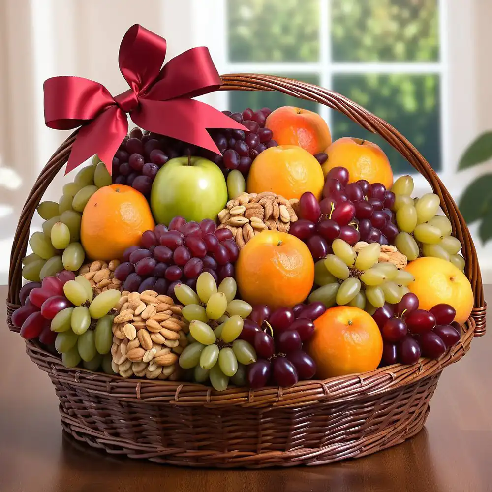 تزیین میوه شب یلدا در سبد