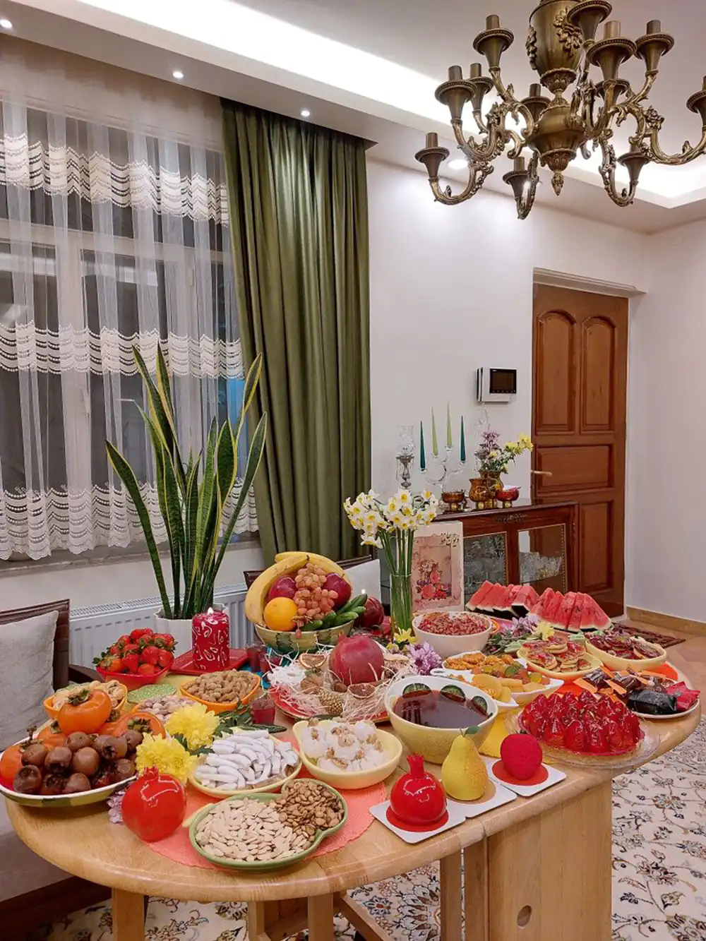 چیدمان سفره یلدا