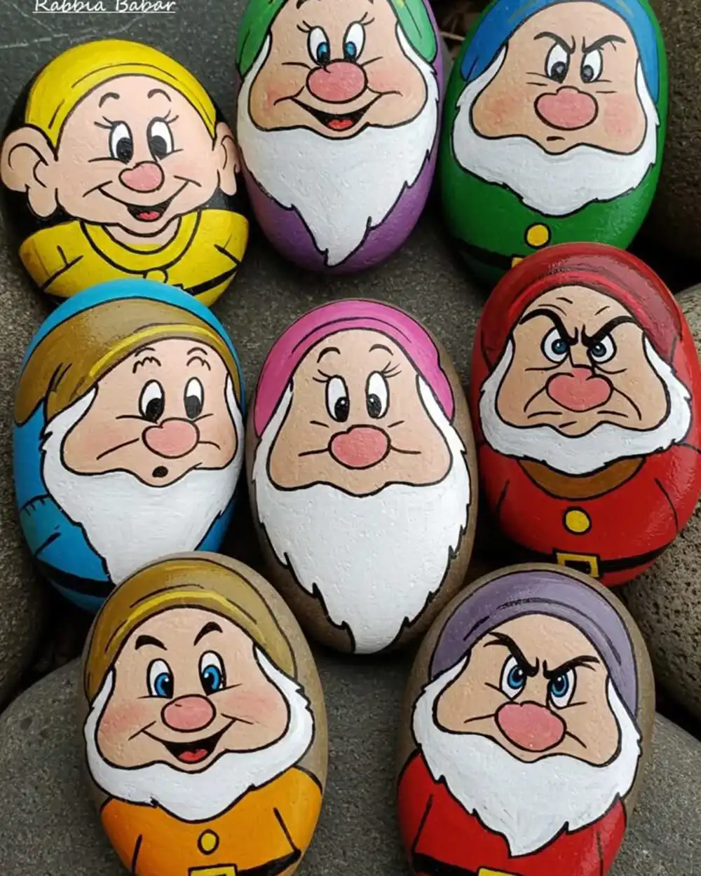  ایده نقاشی روی سنگ